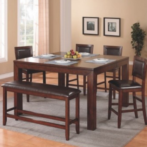 A brown Winners Only dining table and chairs | Dining Room Furnishings