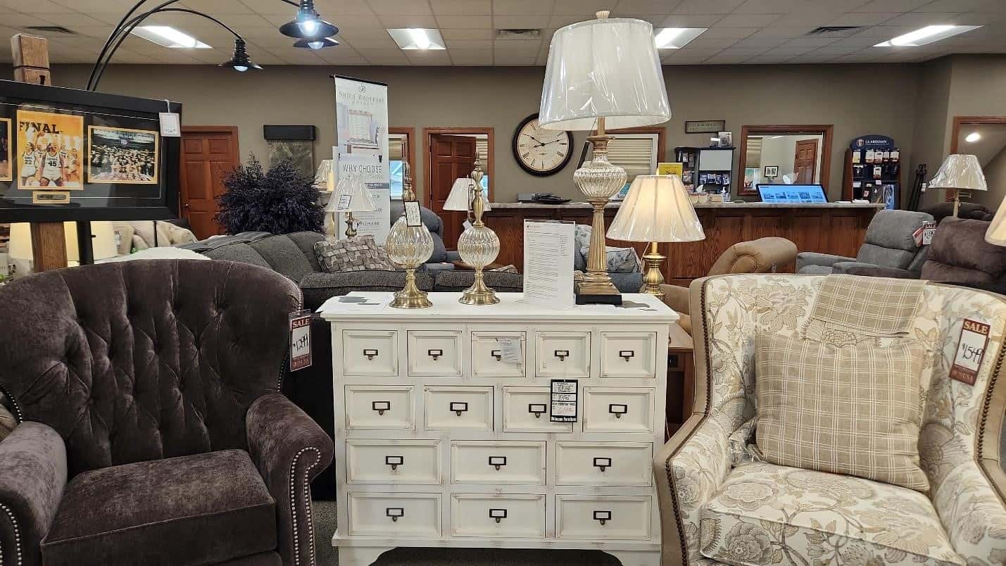 Various furnishings at a furniture store | Buying Home Accessories